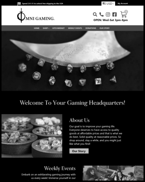 Omni Gaming Website